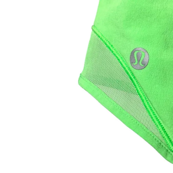 Lululemon Hotty Hot HR High Rise 4" Green Size 4 - Image 4