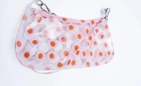 Zara Vinyl shoulder bag with floral print (New with tag) - Image 2