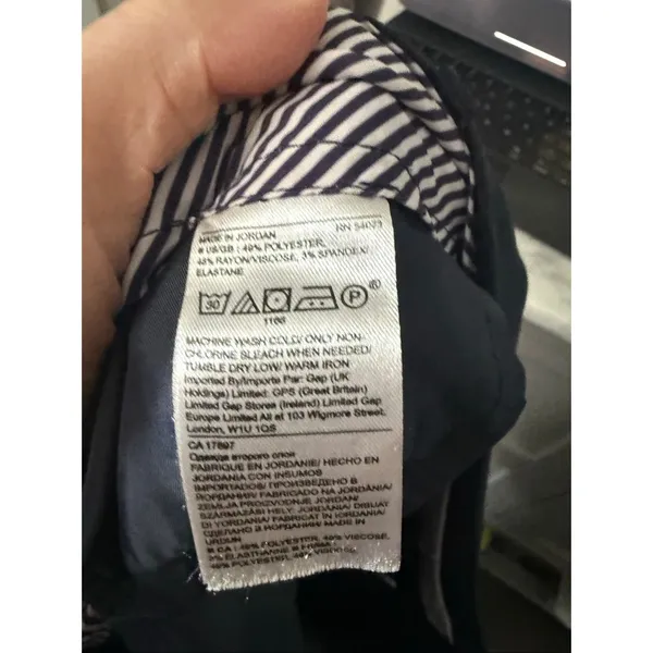 Banana Republic Women’s 6S Navy Striped Dress Pants Career Office Core - Image 6