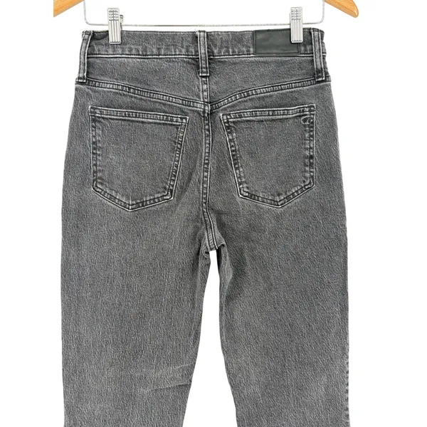Madewell The Perfect‎ Vintage Jean Womens 25 Black High Rise Straight Leg Denim - Image 6