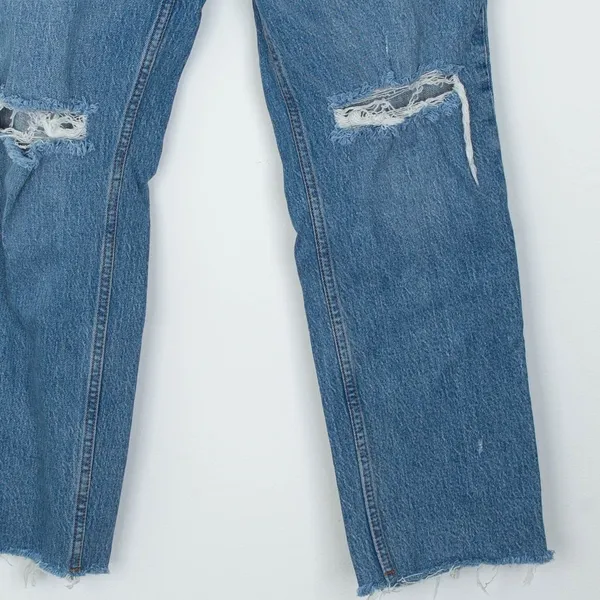 Abercrombie Fitch‎ Womens Curve Love 90s Straight Ultra High Rise Jeans Size 26S - Image 3