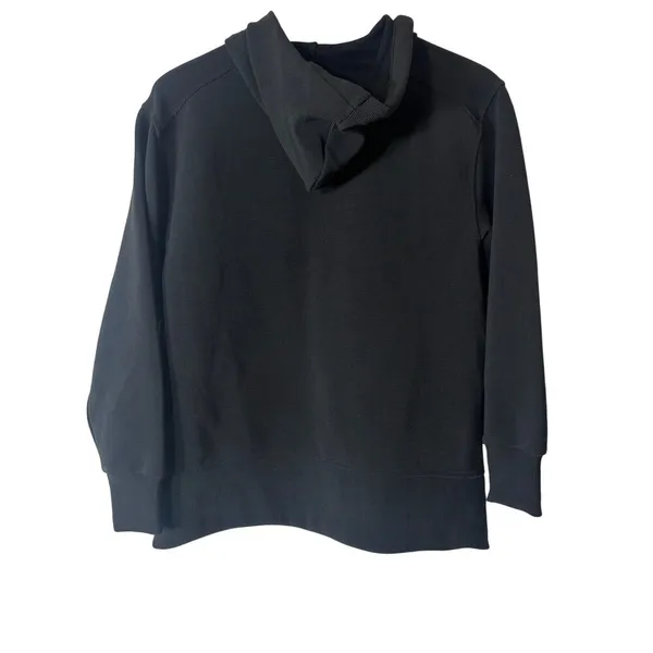 CALIA by Carrie Underwood Black Oversized Side Slit Hoodie - Image 2