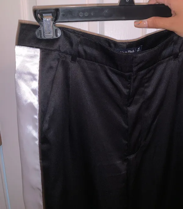 Abercrombie Black Wide Leg Pants - Image 3