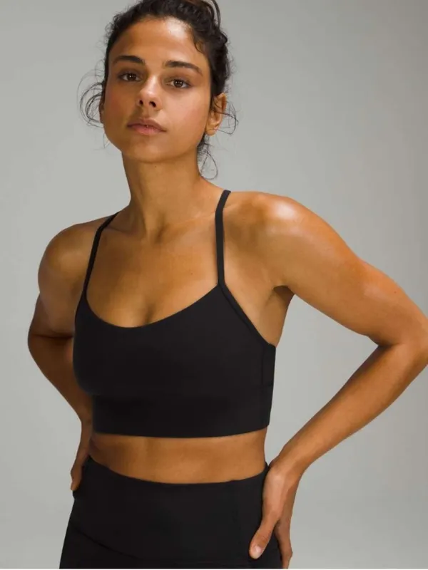 Lululemon Flow Y longline sports bra black Nulu - 4 - Image 3