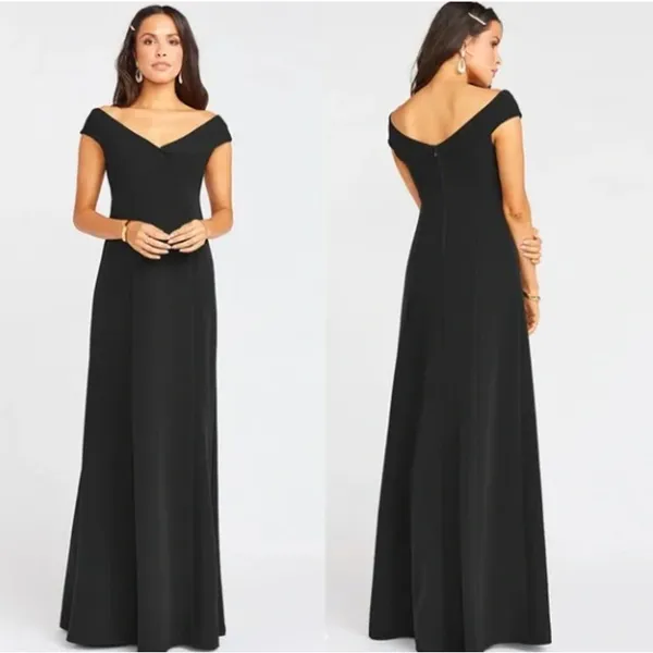 NWT Show Me Your Mumu Zurich Knot Dress in‎ Black Stretch Crepe - Image 2