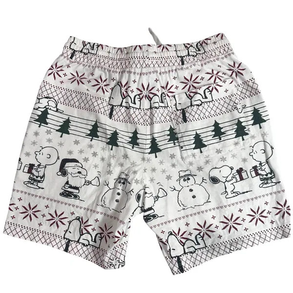 Peanuts Snoopy Christmas Holiday Sleepwear Pajama Shorts Size XS Petite - Image 3