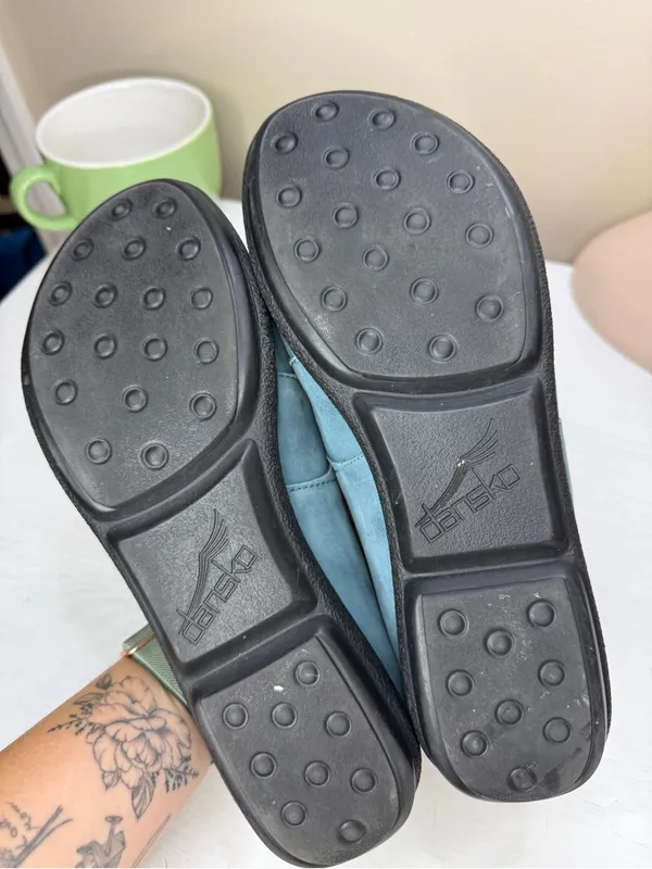 Dansko Glenna Nubuck Slip On Mule Clogs Size 40 - Image 13