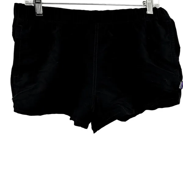 Patagonia Barely Baggies Shorts 2.5" Pull On Mid Rise Stretch Slit Black NWOT L - Image 2