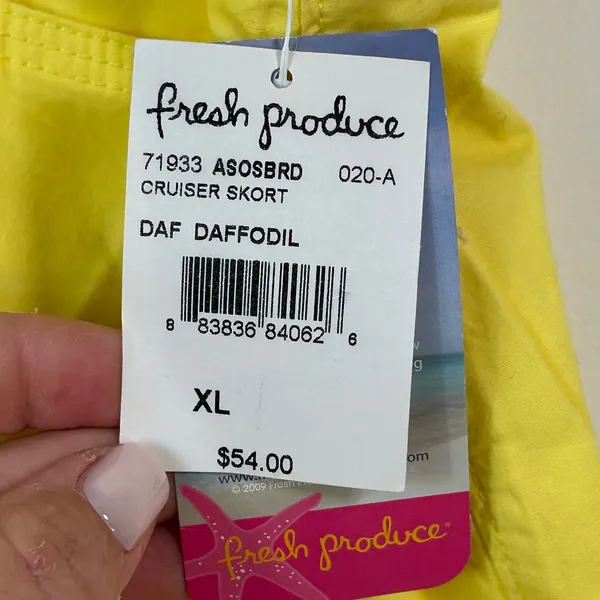 Fresh Produce XL Daffodil‎ Yellow Cruiser Skort Cotton Spandex ASOSBRD New - Image 4