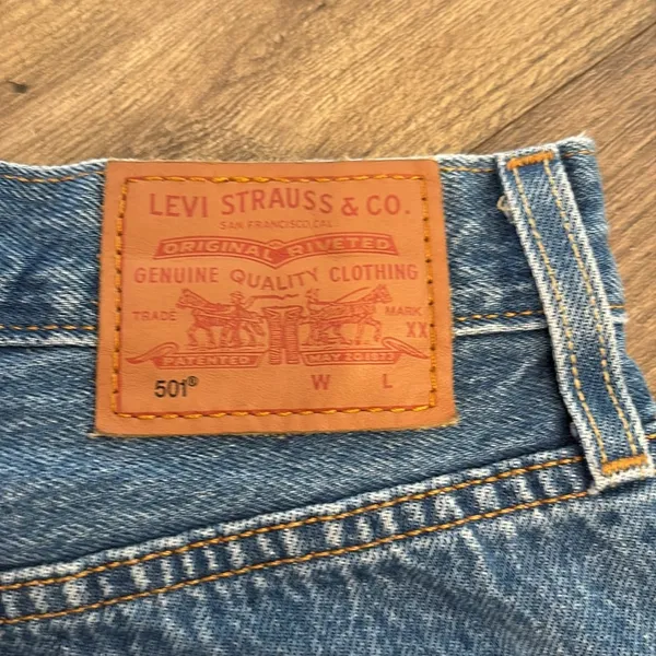 Levi’s 501 Original Fit High Rise Jean Shorts Premium No Stretch - Image 10