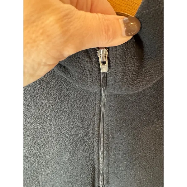 Patagonia Sweatshirt Women‎ Medium Black Quarter Zip Fleece Pullover Gorpcore - Image 6
