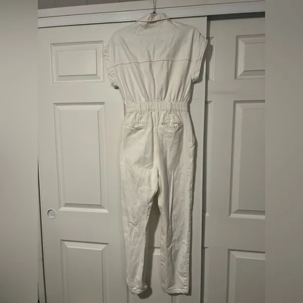 Sheike‎ $165 Nevada Ecru Denim White Gold Jumpsuit Australia Brand Slim - Image 3