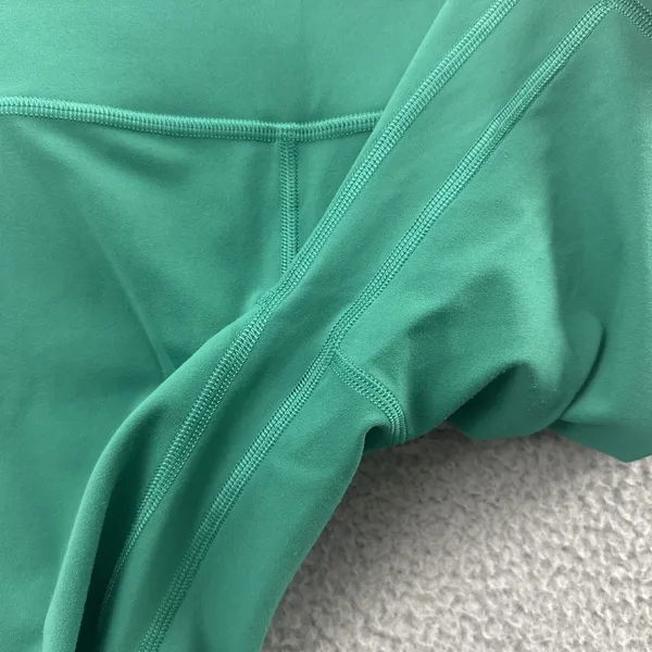 Lululemon Align High Rise Shorts 6" Green Athletic Athleisure‎ Yoga Women's 2 - Image 3