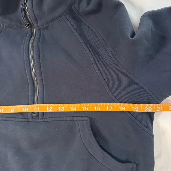 Lululemon Scuba Oversized Half-Zip Hoodie Iron Blue? Size XS S Gym Lounge Crop - Image 5