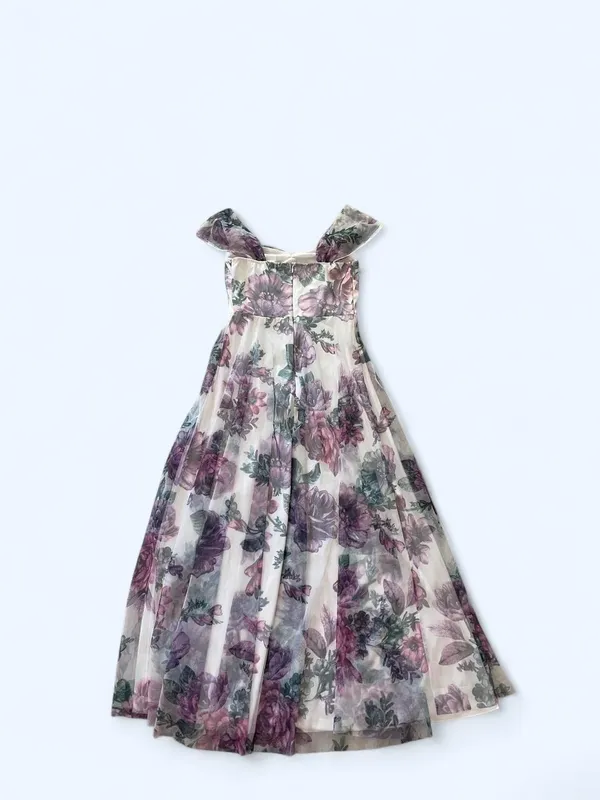 Maxi mesh floral off the shoulder dress size S by Lovely Grace - Image 2