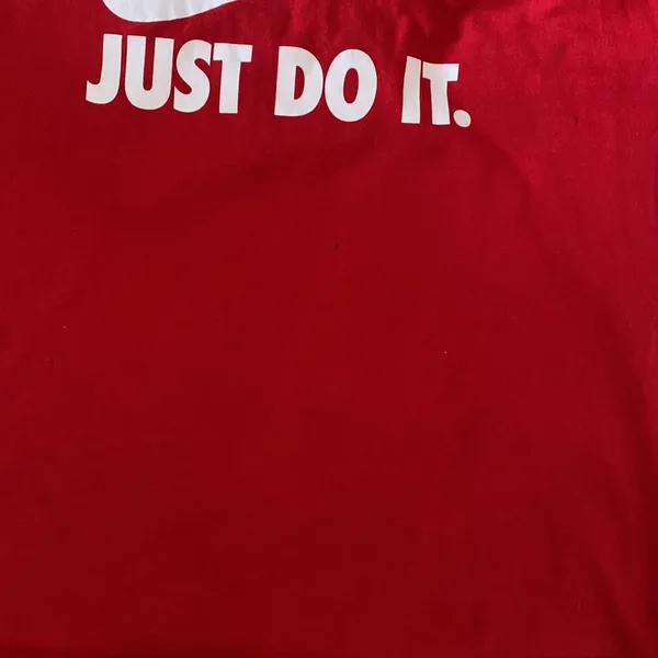 Nike Red and White Athletic Cut Short Sleeve Top - Image 4