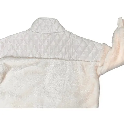 Lularoe‎ Cream High Pile Fleece Pullover Jacket LARGE Plush Cozy Outdoor Quilted - Image 7