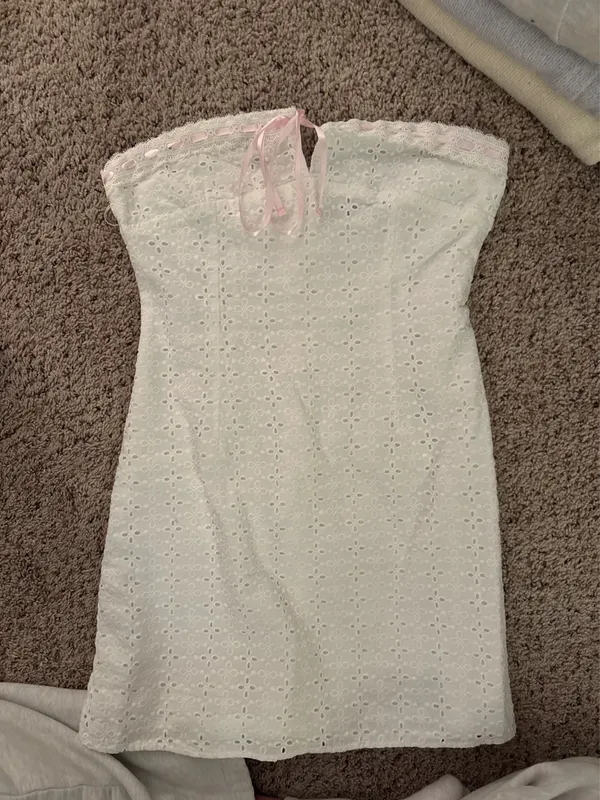 White Mini Dress - Image 2