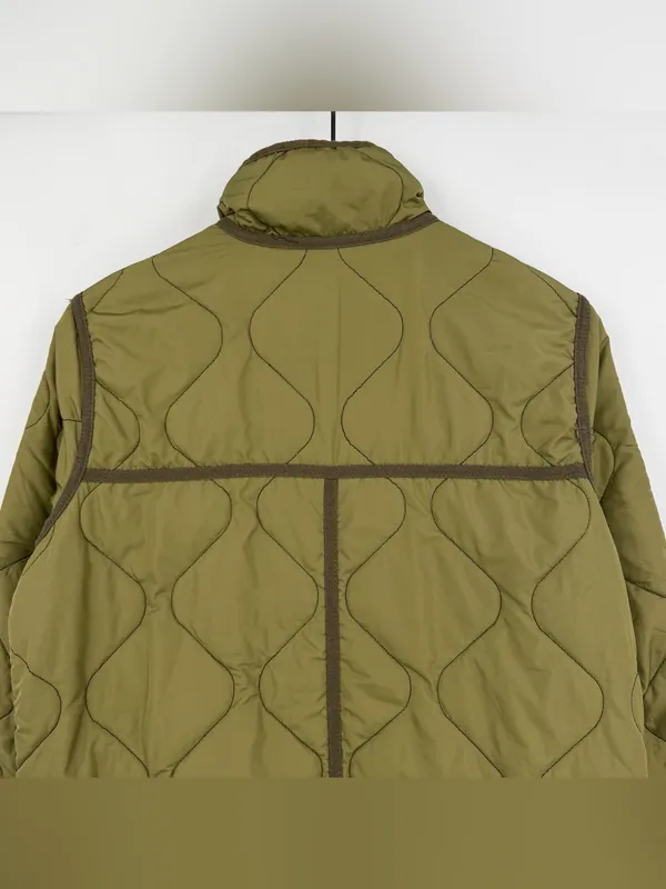 TREAD & SUPPLY Nixie Jacket Reversible Olive Green Black S - Image 6