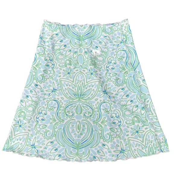 Jean-Pierre Klifa D-Skirt Reversible M Green Blue Tentacle Tales Stretch Coastal - Image 3