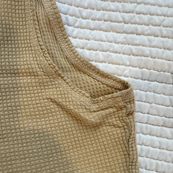 Aerie Offline Womens Cropped Muscle Tank Top Medium Waffle Knit- So Much Sweat - Image 12