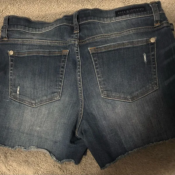 Rock & Republic Blue Denim Shorts - Image 2