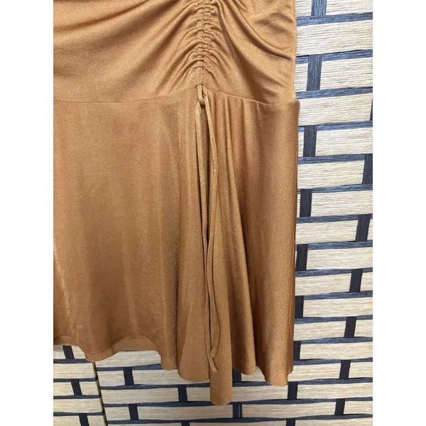 Free People Brown Mini Skirt‎ Size XL - Image 4