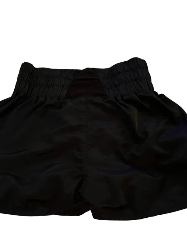 Zenana Outfitters Black Elastic-Waist Athletic Ruffle Shorts - Image 3