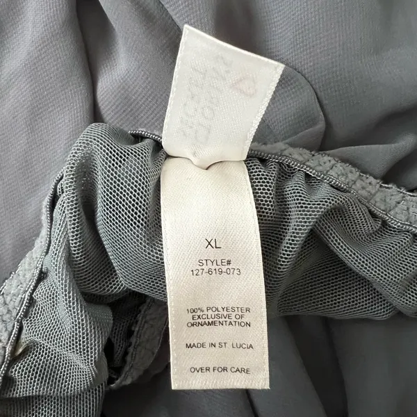 Vintage Victoria’s Secret Regal Blue Luxury Lace Chiffon Slip Gown Lingerie XL - Image 5
