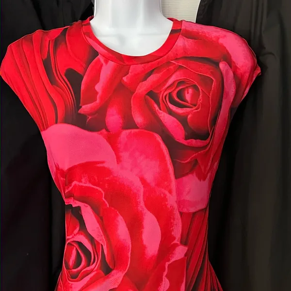 AFRM Vibrant Pink Floral Maxi Dress - Image 9