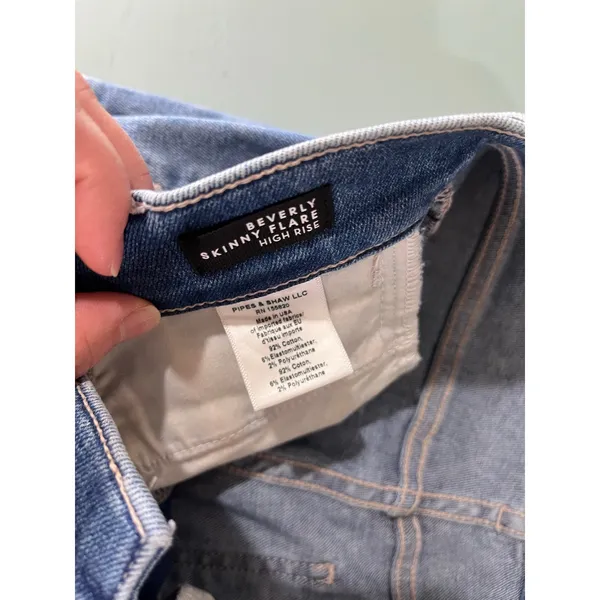 Veronica Beard Beverly‎ High Rise Skinny Flare Jeans Dark Wash Sz 29 - Image 7