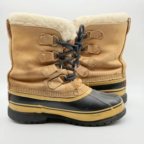 Vintage Sorel Caribou Made in Canada Après Ski Snow Boots Women's 7 - Image 9