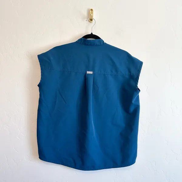 FIGS | Rafaela Oversized Scrub Top in Deep Reef Teal | XXS - Image 4
