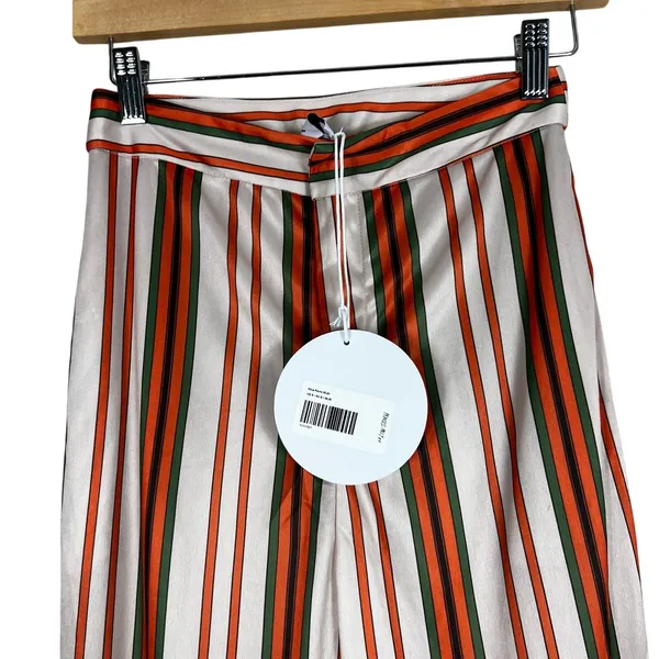NWT Princess Polly Nina Striped Flare Pants Multi Color Retro 70s Boho Size 4 - Image 3
