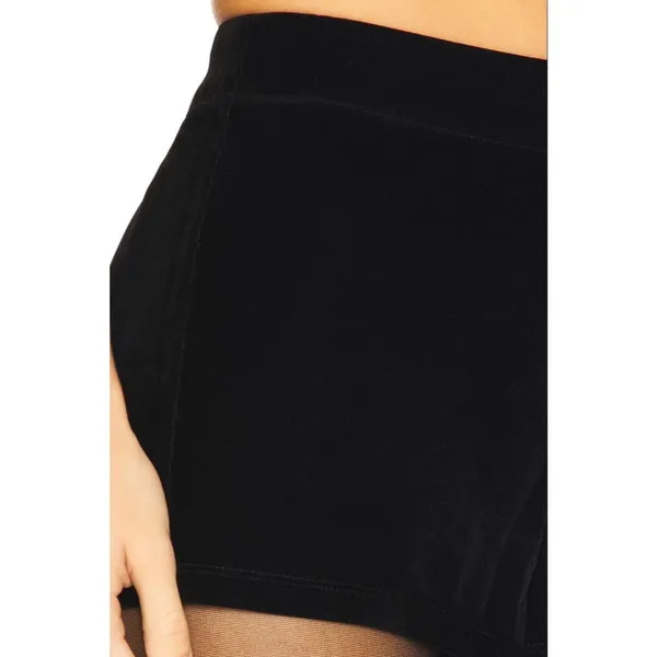 superdown Ava Hot Shorts in Black Medium New Womens Velvet - Image 5