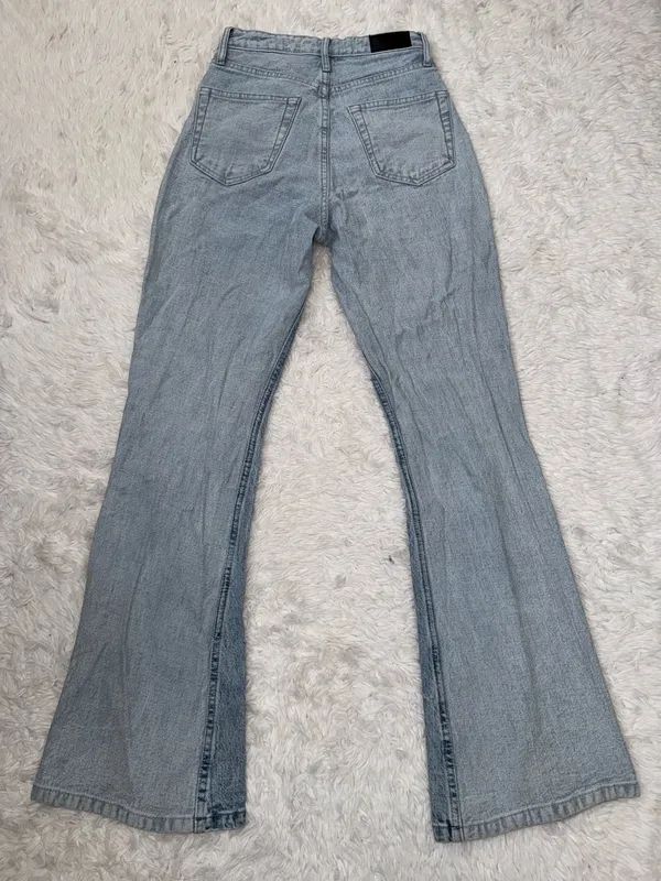 Social Tourist Hollister Womens Dual-Toned Flare Jeans Size 24R - Image 3
