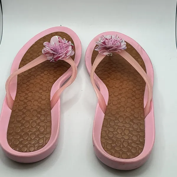 coach‎ flip flops size 9  Pink Floral - Image 8
