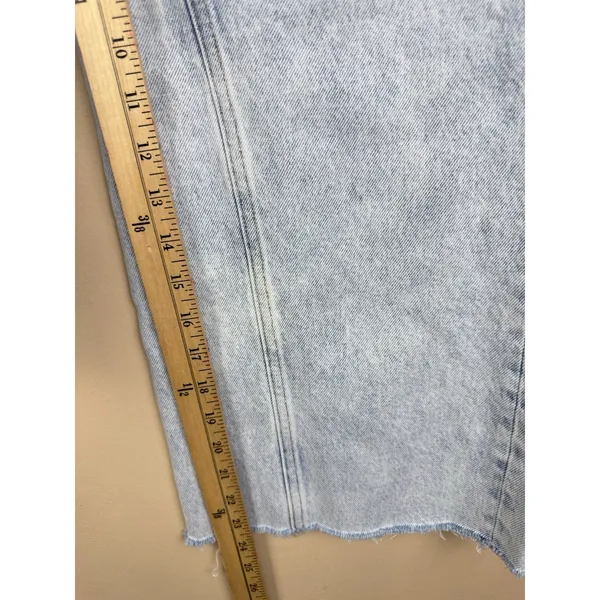 Abercrombie & Fitch Ultra High Rise Crop Wide Leg Jeans Women’s 0R/25 Frayed Hem - Image 11