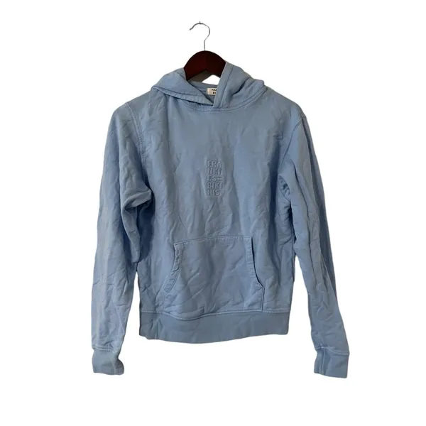 Frankie’s Bikinis Aiden Embroidered Blue Hoodie Sweatshirt Pullover - Image 6