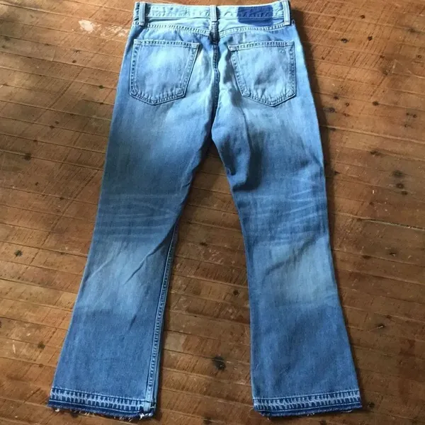 Rag & Bone raw edge distressed cropped size 26 jeans - Image 5