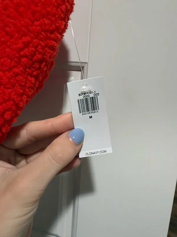 Old Navy Crop Hybrid Zip Vest Red - Image 3