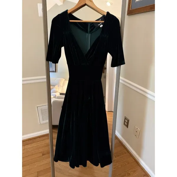 Modcloth Velvet Midi Dress XXS - Image 6