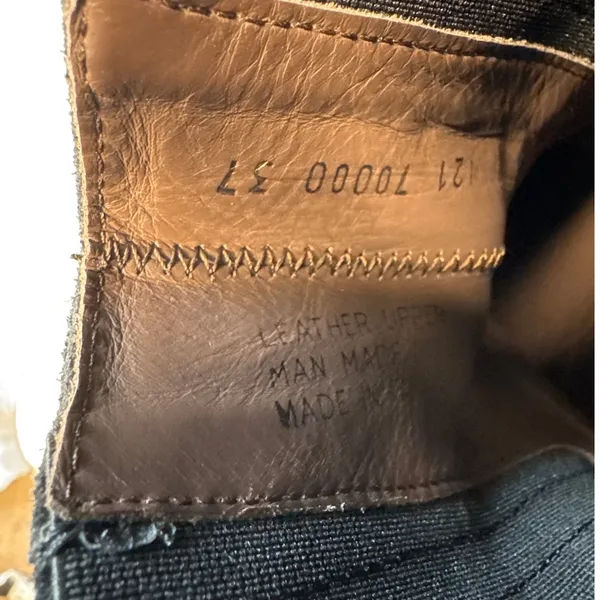 Boemos Suede Platform Chelsea Boots Lug Sole Italy size 37 - Image 12
