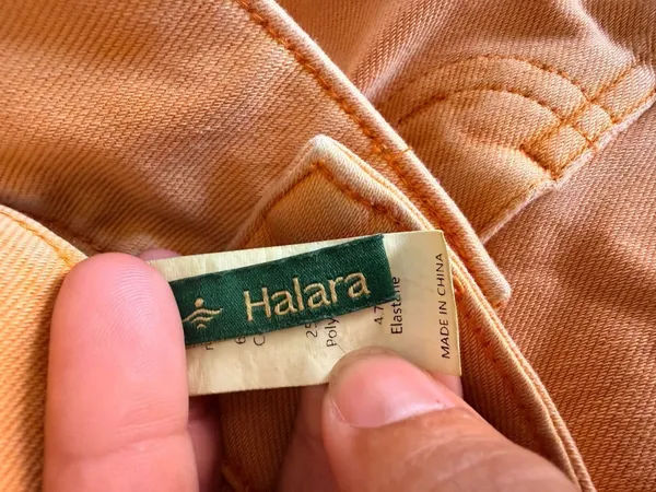 Halara Women's Casual Skinny Pants in Marigold XS - Image 3