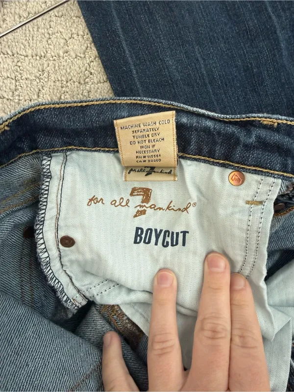 7 For All Mankind Boycut Jeans Bootcut Medium Wash Denim Size 32 - Image 8