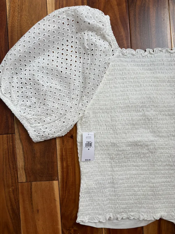 Gap 100% Organic Cotton Vintage Ruched Top - Image 7
