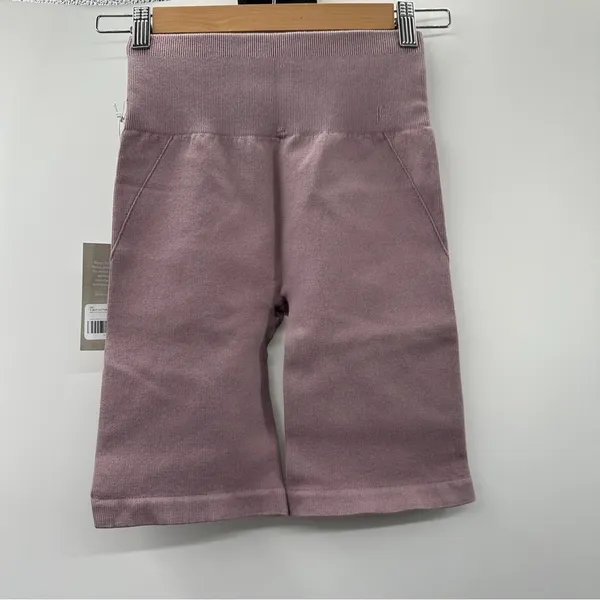 Everlane NWT Seamless High Rise Ribbed Bike Short Women's Sz XS/S Dusty Lavender - Image 4