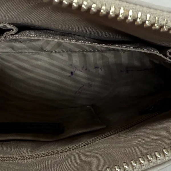 Rebecca Minkoff Crossbody Bag Leather Silver Hardware Pale Gray Small‎ - Image 14