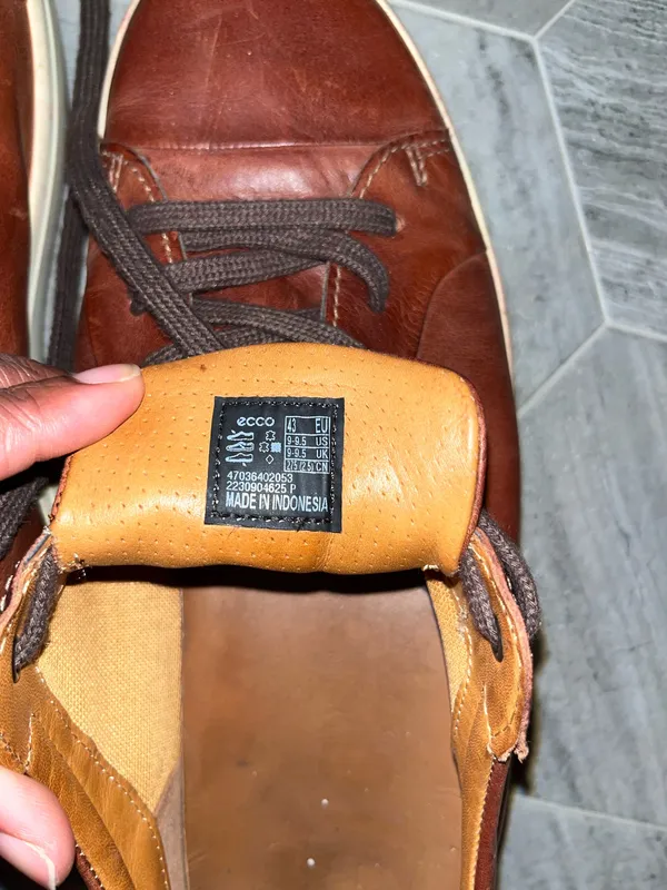 brown leather ECCO Soft sneakers  - Image 4