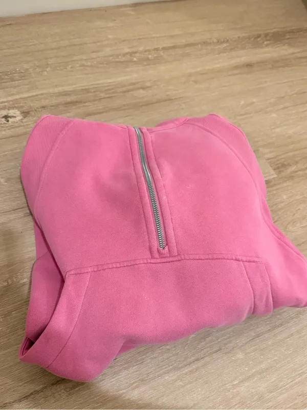 Lululemon Half-Zip Scuba- Pink Blossom Medium/Large - Image 4